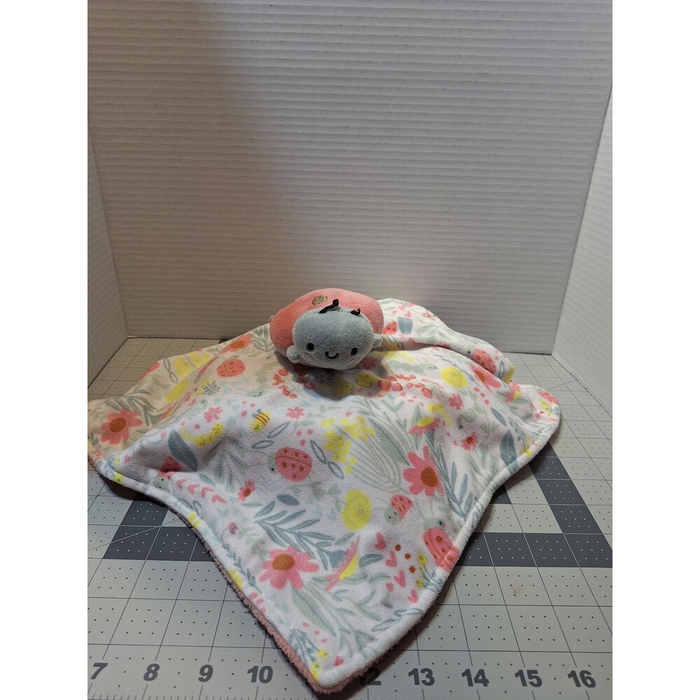 Carters Ladybug Flowers Lovey Security Blanket Plush